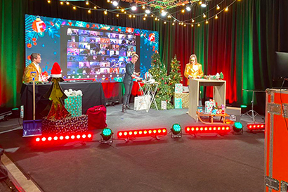 Online Kerstshow voor uw personeel, entertainment, pesoneelsfeest, kestr