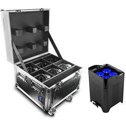 Chauvet Professional WELL Fit Accu spot LED, robert juliat, nieuw in de verhuur, flightcase oplader