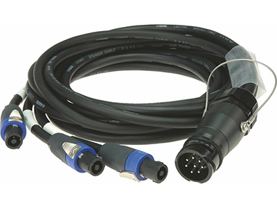 L-Acoustics DO3WFILL kabel huren, verhuur, L-Acoustics speakerkabel, 8 polig, 3 meter, speakon NL4 NL2