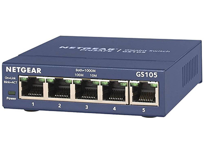 etgear GS105 Gigabit Ethernet-switch huren, verhuur, 5 poorten DJ-Link Pioneer