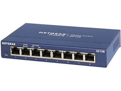 etgear GS108 Gigabit Ethernet-switch huren, verhuur, 8 poorten DJ-Link Pioneer