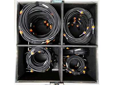 XLR 5p kabelkit huren verhuur, signaal bekabeling, DMX kabels