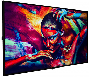 Christie UHD 4K scherm huren verhuur, LCD, 65 inch, beeldscherm, TV
